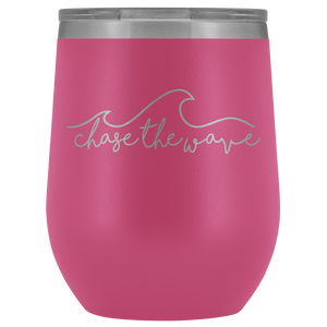 "Chase The Wave" Wine Tumbler