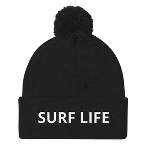 "Surf Life" Pom Pom Beanie