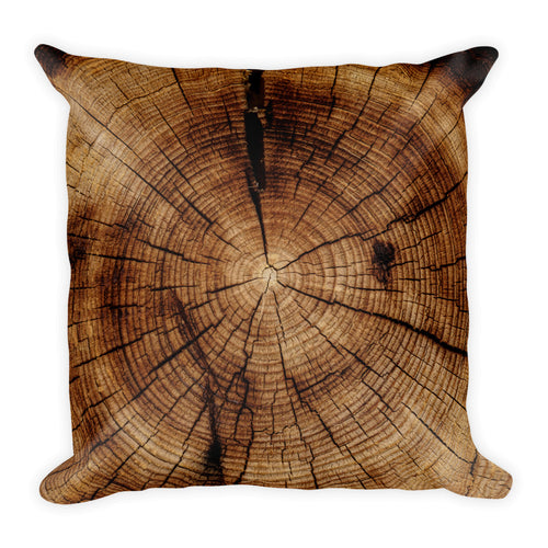 Wood Slice Pillow