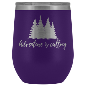 "Adventure is Calling" Wine Tumbler